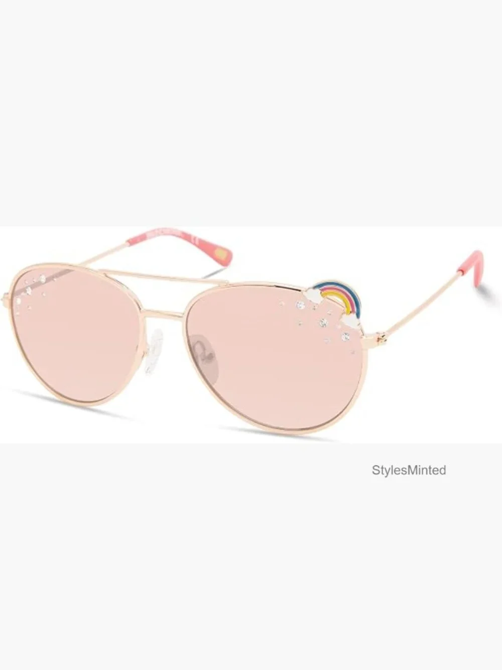 Girls Pilot Sunglasses UV Protection Metal Frame